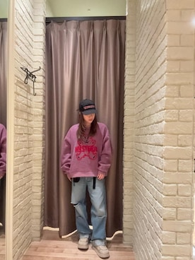 「HYSTERIC GLAMOUR（ヒステリックグラマー）のアイテム」を使った、ヵさん（レディース・155cm）の冬コーディネート