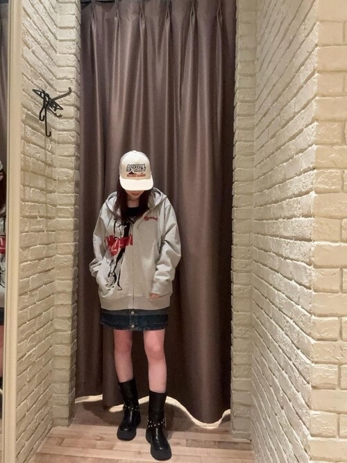 HYSTERIC GLAMOUR（ヒステリックグラマー） デニムスカート スクラッチ