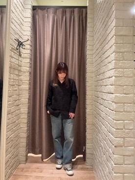 「HYSTERIC GLAMOUR（ヒステリックグラマー）のブッシュデニムパンツ（デニムパンツ、ブルー系）」を使った、ヵさん（レディース・155cm）の春コーディネート