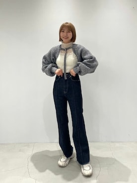 「＃デニム」｜rinaさん（レディース・158cm）の春コーディネート