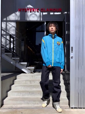 「ワッペン」｜「アイテム（ジャケット/アウター）」を使った、RYUさん（メンズ・172cm）の春コーディネート