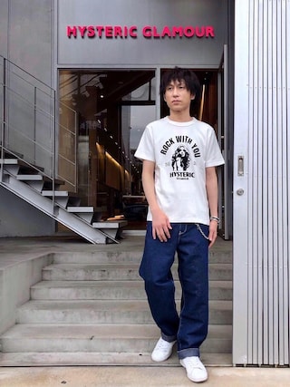 y2k ヒステリックグラマー 後ろリボン tシャツ HYSTERIC GLAMOUR（ヒステリックグラマー）の「ROCK W YOU T