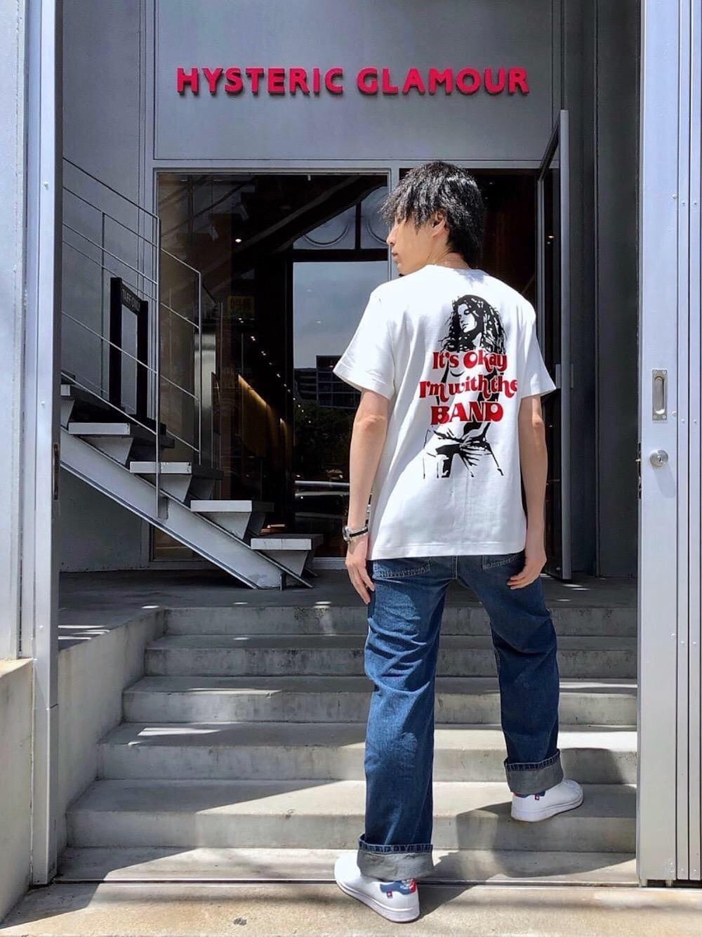 ★タグ付き★ヒステリックグラマー I’M WITH THE BAND Tシャツ HYSTERIC GLAMOUR - I'M WITH THE BAND Tシャツ / ホワイト | Tempt