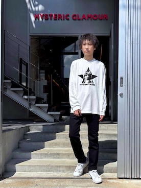 「HYSTERIC GLAMOUR（ヒステリックグラマー）のアイテム」を使った、RYUさん（メンズ・172cm）の秋コーディネート