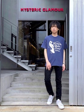 「HYSTERIC GLAMOUR（ヒステリックグラマー）のアイテム」を使った、RYUさん（メンズ・172cm）の秋コーディネート