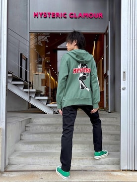 「HYSTERIC GLAMOUR（ヒステリックグラマー）のアイテム」を使った、RYUさん（メンズ・172cm）の秋コーディネート