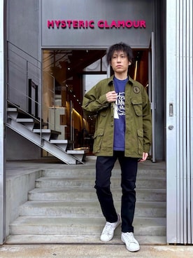 「HYSTERIC GLAMOUR（ヒステリックグラマー）のアイテム」を使った、RYUさん（メンズ・172cm）の秋コーディネート