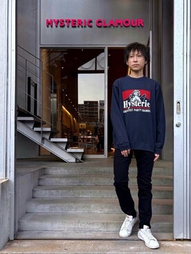 「アイテム（パンツ）」を使った、RYUさん（メンズ・172cm）の冬コーディネート