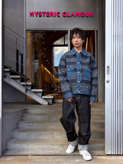 HYSTERIC GLAMOUR���É��XRYU����̂��̑��p���c�u�_�u���j�[�f�j���p���c�iHYSTERIC GLAMOUR�b�q�X�e���b�N�O���}�[�j�v���g�����R�[�f�B�l�[�g