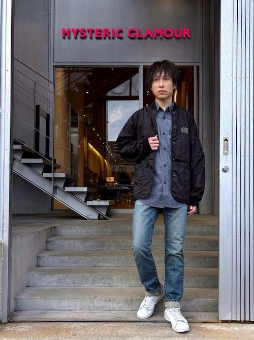ヒステリックグラマー HYSTERIC GLAMOUR ブルゾン LAVENHAM×HYSTERIC BOMBER JACKET（ブルゾン）｜HYSTERIC GLAMOUR