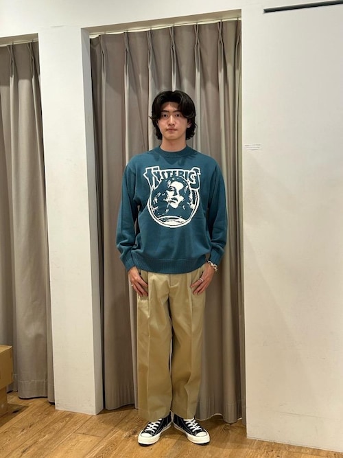 1タック ワイドチノパンツ