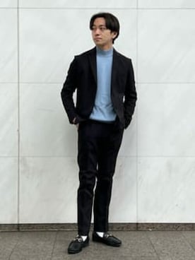 「417 EDIFICE（フォーワンセブンエディフィス）のアイテム（セットアップ）」を使った、417 officialさん（メンズ・165cm）の春コーディネート