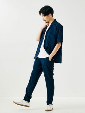 417 officialさん（メンズ・178cm）の春コーディネート