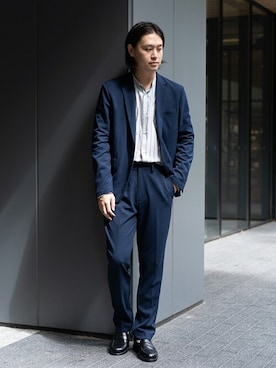 「417 EDIFICE」｜「アイテム（ジャケット/アウター）」を使った、417 officialさん（メンズ・177cm）の秋コーディネート