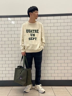 「417 EDIFICE（フォーワンセブンエディフィス）のアイテム（シューズ）」を使った、417 officialさん（メンズ・174cm）の秋コーディネート