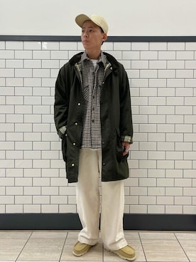 「417 EDIFICE（フォーワンセブンエディフィス）のアイテム（モッズコート）」を使った、417 officialさん（メンズ・175cm）の秋コーディネート
