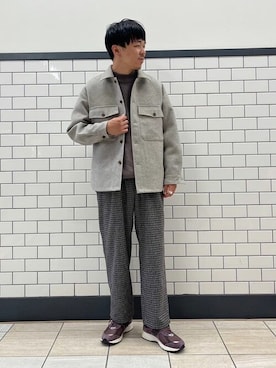 「417 EDIFICE（フォーワンセブンエディフィス）のアイテム（シューズ）」を使った、417 officialさん（メンズ・174cm）の秋コーディネート