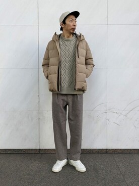 「417 EDIFICE（フォーワンセブンエディフィス）のアイテム（その他パンツ）」を使った、417 officialさん（メンズ・185cm）の冬コーディネート