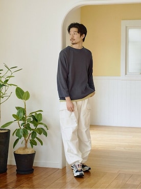 417 officialさん（メンズ・178cm）の春コーディネート