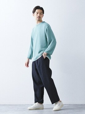 「417 EDIFICE（フォーワンセブンエディフィス）のアイテム（シューズ）」を使った、417 officialさん（メンズ・178cm）の春コーディネート