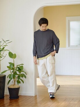 417 officialさん（メンズ・178cm）の春コーディネート