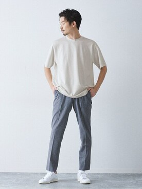 417 officialさん（メンズ・178cm）の春コーディネート