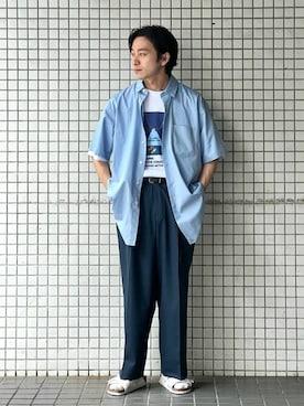 「allery（アレリー）のアイテム」を使った、417 officialさん（メンズ・165cm）の夏コーディネート