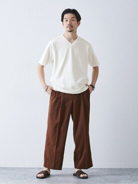 417 officialさん(メンズ・178cm)の夏コーディネート