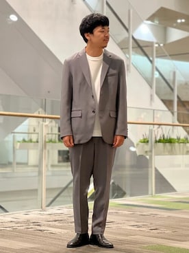 「417 EDIFICE（フォーワンセブンエディフィス）のアイテム（セットアップ）」を使った、417 officialさん（メンズ・174cm）の秋コーディネート