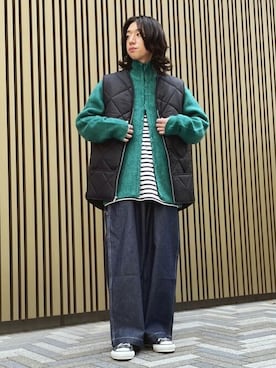 「417 EDIFICE（フォーワンセブンエディフィス）のアイテム（ダウンジャケット/コート）」を使った、417 officialさん（メンズ・168cm）の秋コーディネート