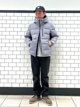 「417 EDIFICE（フォーワンセブンエディフィス）のアイテム（ダウンジャケット/コート）」を使った、417 officialさん（メンズ・170cm）の秋コーディネート