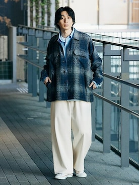 417 officialさん(メンズ・180cm)の冬コーディネート