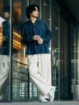 417 officialさん（メンズ・180cm）の冬コーディネート