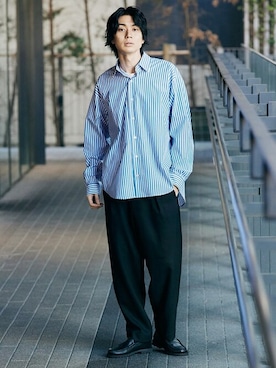 417 officialさん（メンズ・180cm）の冬コーディネート