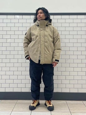 「PG（ピージー）のアイテム」を使った、417 officialさん（メンズ・166cm）の冬コーディネート