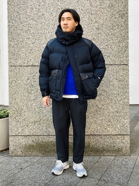 「ALLIED FEATHER+DOWN（アライドフェザーダウン）のアイテム（ジャケット/アウター）」を使った、417 officialさん（メンズ・183cm）の冬コーディネート