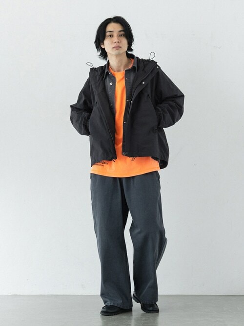 セール】”フレンチワーク” ワイドデニムパンツ セットアップ着用可