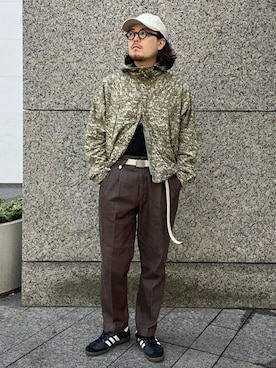 「417 EDIFICE（フォーワンセブンエディフィス）のアイテム（マウンテンパーカー）」を使った、417 officialさん（メンズ・174cm）の冬コーディネート