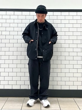 「アイテム（カバーオール）」を使った、417 officialさん（メンズ・170cm）の春コーディネート