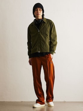 「417 EDIFICE（フォーワンセブンエディフィス）のアイテム（ナイロンジャケット）」を使った、417 officialさん（メンズ・180cm）の春コーディネート