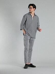 美品☆カッパ☆２枚セット ギンガムチェック メンズパンツ 青黒 美品☆カッパ☆2枚セット ギンガムチェック メンズパンツ 青黒