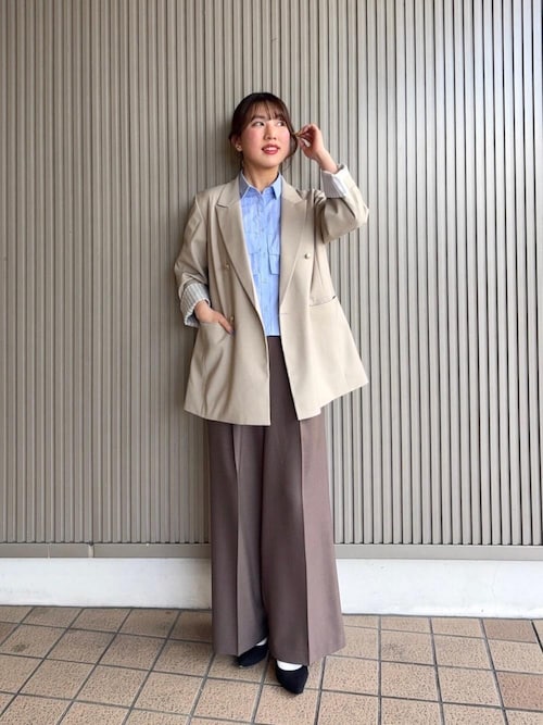 le.coeur blanc パンツ サイロツイルダブルタックパンツ le.coeur blanc パンツ サイロツイルダブルタックパンツ