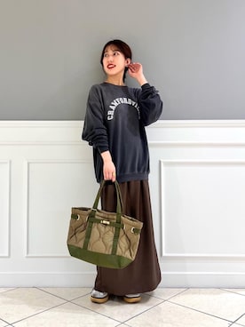 「アイテム（スウェット）」を使った、fukuさん（レディース・157cm）の夏コーディネート