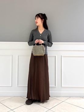 「ナロースカート」｜fukuさん（レディース・157cm）の秋コーディネート