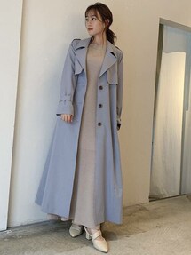 dazzlin バックボタンプリーツトレンチコート dazzlin（ダズリン）の「バックボタンプリーツトレンチコート