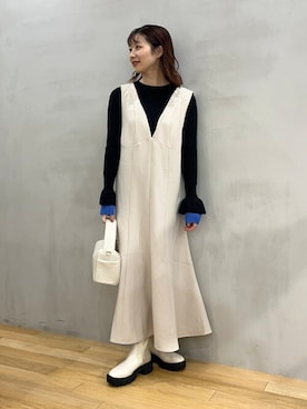 りなてぃさん（レディース・155cm）の冬コーディネート