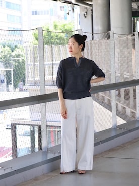 mihoさん（レディース・159cm）の夏コーディネート