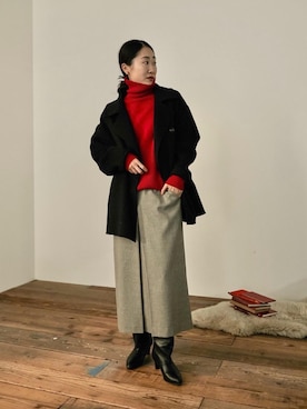 mihoさん（レディース・159cm）の冬コーディネート