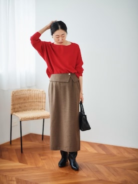 mihoさん（レディース・159cm）の冬コーディネート