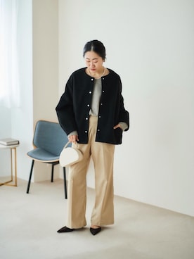 mihoさん（レディース・159cm）の冬コーディネート